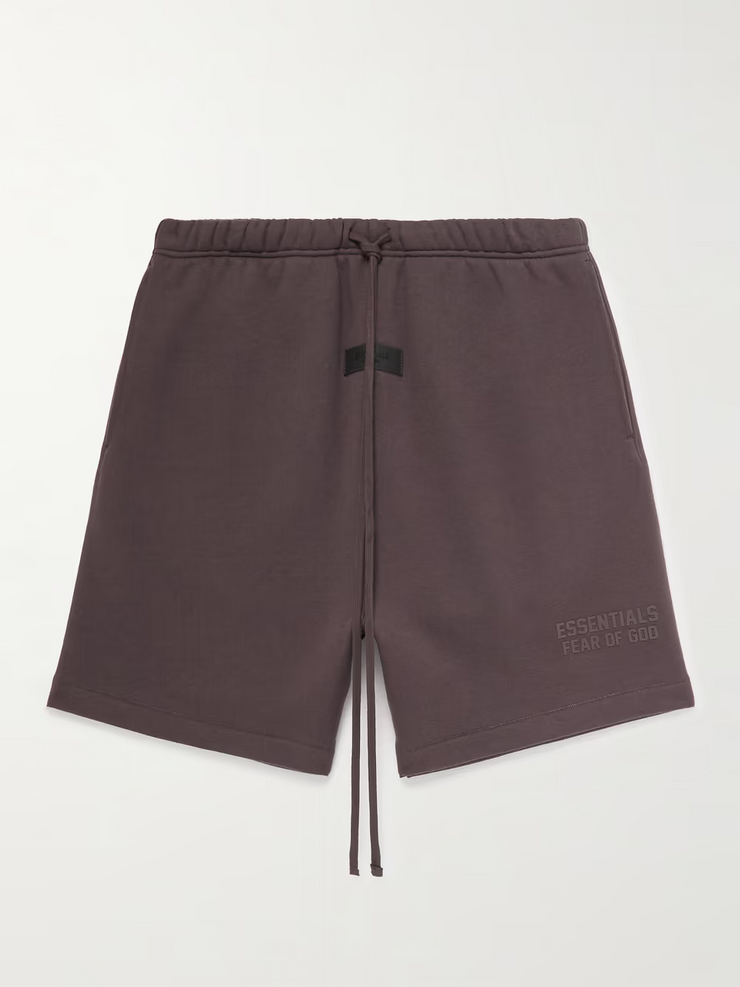 Logo-Appliquéd Wide-Leg Cotton-Blend Jersey Drawstring Shorts